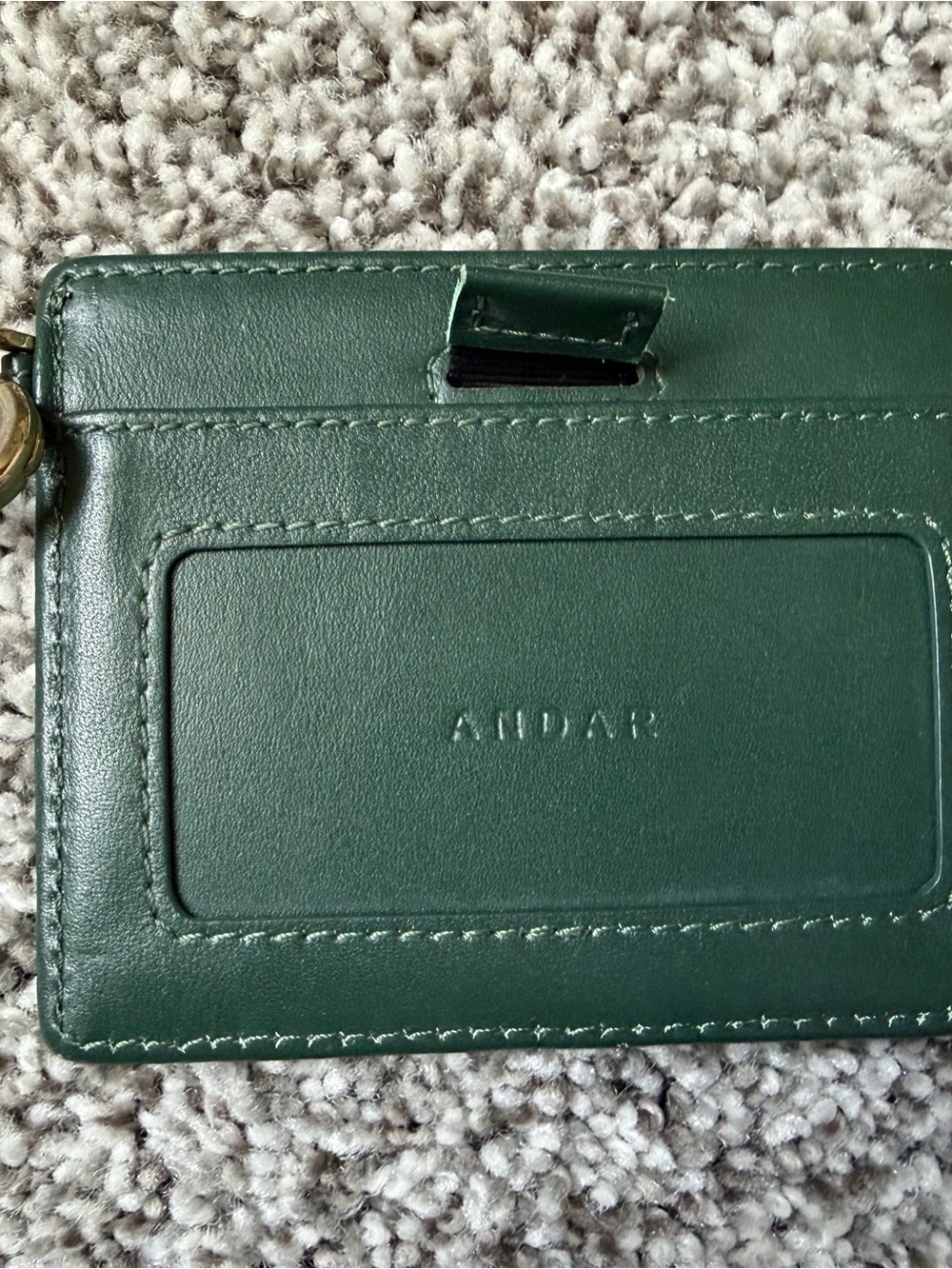 Pine Green Leather Wristlet Card Holder **LIMITED EDITION - Picture 3 of 4